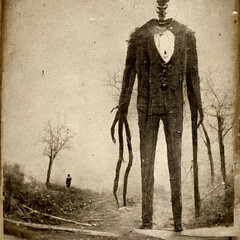 1800s Photo of Slenderman AI Generated