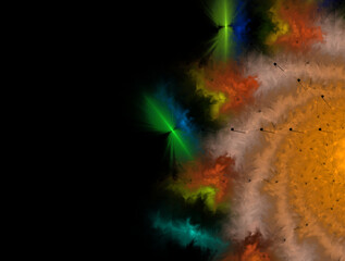 Imaginatory fractal abstract background Image