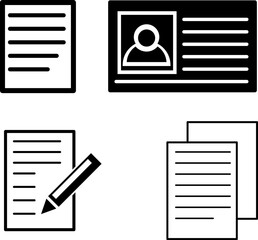 document icon isolated on white background from office collection.