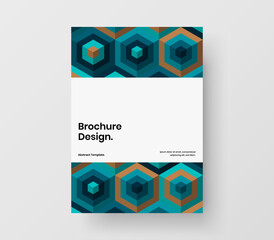 Modern banner A4 vector design layout. Creative geometric pattern presentation illustration.