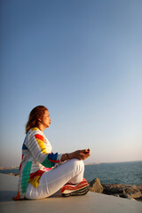Fototapeta na wymiar Faith and spirituality. Yoga.