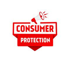 Consumer protection, text message icon. Flat style design. Vector template.
