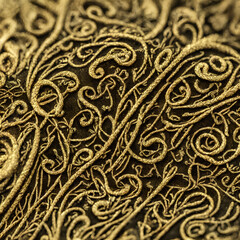 Embroidered velvet Generative AI