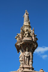 Fototapeta na wymiar Segment of the Doulton Fountain Glasgow, Scotland