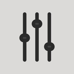 Settings icon in filled line style about user interface, use for website mobile app presentation