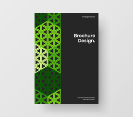 Original mosaic pattern banner concept. Premium catalog cover A4 design vector illustration.