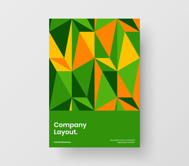 Minimalistic geometric pattern journal cover layout. Simple placard design vector illustration.