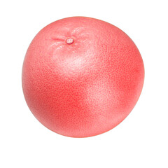 Pink grapefruit, whole ripe red fruit isolated png design element.