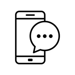 smart phone icon vector design template in white background