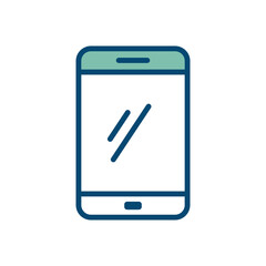 smart phone icon vector design template in white background