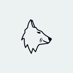 Wolf Animal Logo