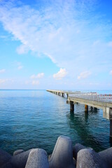 沖縄の宮古島にある桟橋