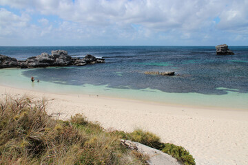 indian ocean at fays bay rottnest island (australia) 