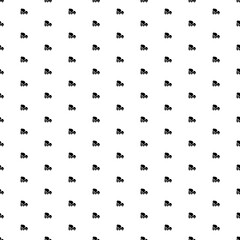 Square seamless background pattern from black concrete mixer truck symbols. The pattern is evenly filled. Vector illustration on white background