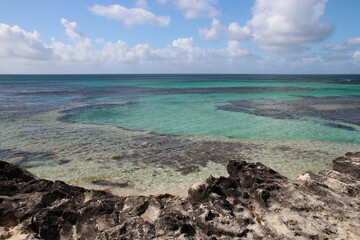 Fototapeta na wymiar indian ocean at rottnest island (australia) 