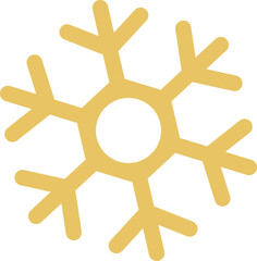 Golden snowflake