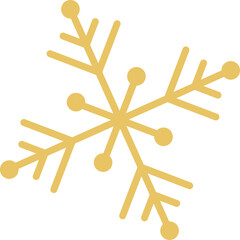 Golden snowflake