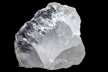quartz crystal on black