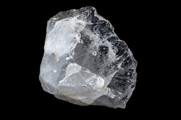 quartz crystal on black