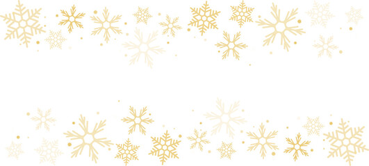 Golden snowflake background