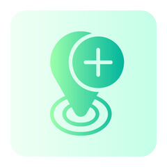 Obraz premium add gradient icon