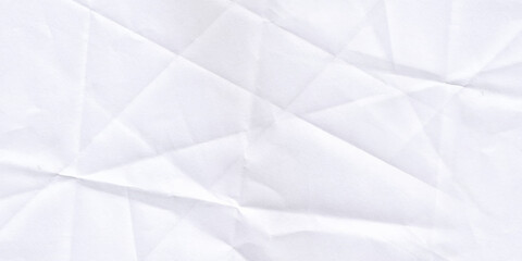 Crumpled line white paper background