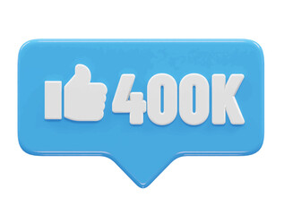 Like react icon 3d rendering vector illustration