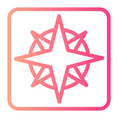 winds star gradient icon