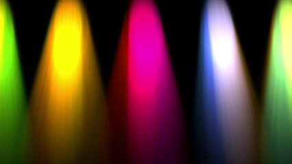 4k abstract animated beams of light on theater stage