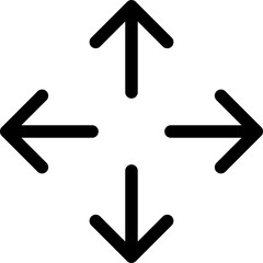 arrows expand thin line edit, editing icon