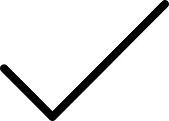 Obraz premium check mark thin line edit, editing icon