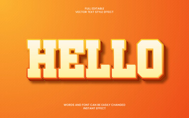 Hello Text Effect