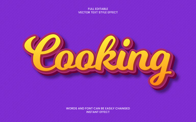 Cooking Text Effect