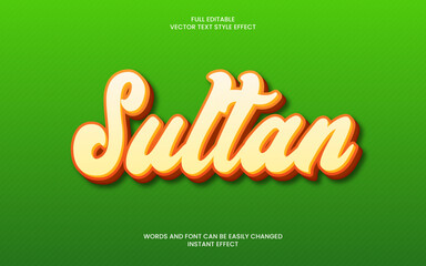 Sultan Text Effect
