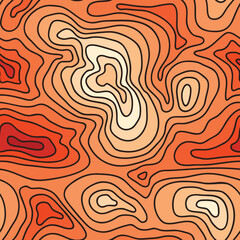 Abstract hand drawn doodle seamless pattern. Endless camo spots texture. Vector background.