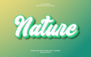 Nature Text Effect