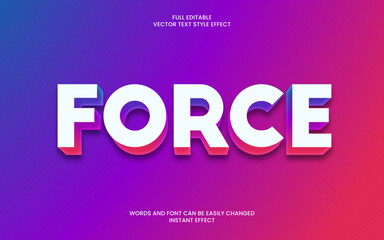 Force Text Effect