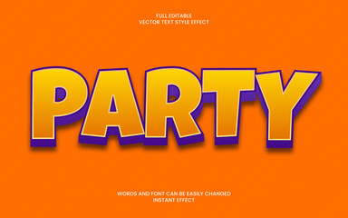 Party Text Effect