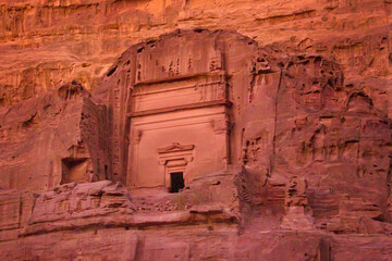 Petra, Jordan ancient Nabataean Royal tombs and main street