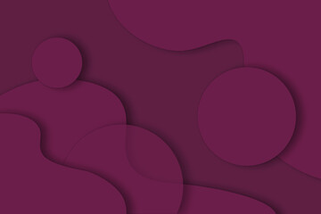 modern plum colour paper cut background with blank space