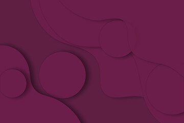 modern plum colour paper cut background with blank space