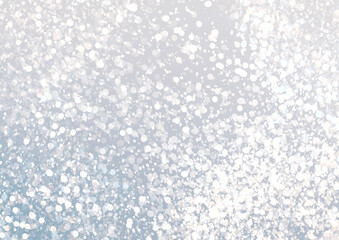 シルバーな雪のキラキラ背景イメージ