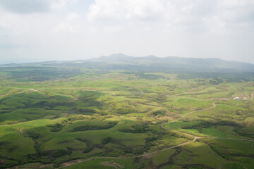 阿蘇　外輪山とミルクロード