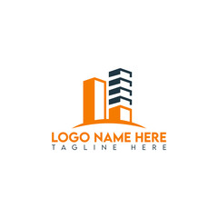 building logo, real estate logo, minimalist and business logo design in vector template. 