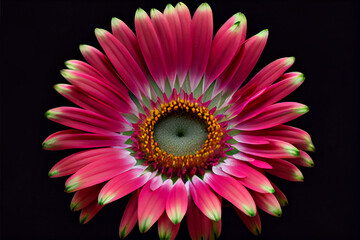 Close up macro of imaginary daisy flower for abstract background.