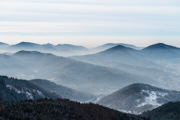Murgtal im Winternebel