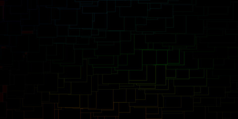 Dark Green, Red vector background in polygonal style.