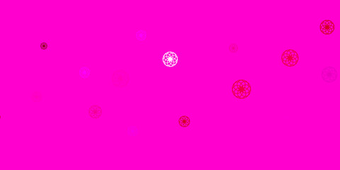 Light Pink vector background with spots.