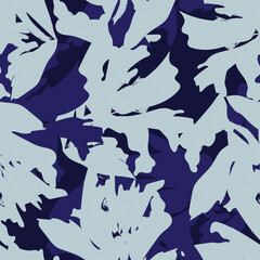 Floral Brush strokes Seamless Pattern Design