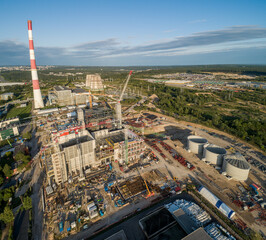 Cogeneration Power Plant Construction Area in Vilnius, Lithuania